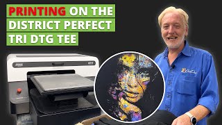 DTG G4  Printing on the District Perfect Tri DTG Tee [upl. by Nevyar]