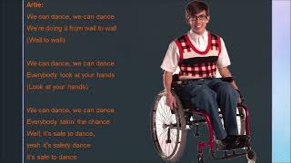 Safety Dance Glee Lyrics [upl. by Chiles]