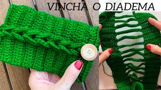 Diadema o Vincha A CROCHET PASO A PASO [upl. by Orimlede]