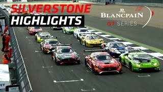 Blancpain GT Series  Silverstone 2017  Short Race Highlights [upl. by Hedvah473]