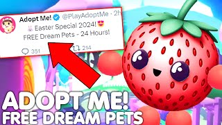 😍EASTER DAY SPECIAL 2024🐰YOU HAVE 24 HOURS TO GET YOUR DREAM PETS FOR FREE👀 ADOPT ME ROBLOX [upl. by Feer209]