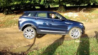 EXCLUSIVE Range Rover Evoque Test 3 Wheels at Rockingham Castle [upl. by William349]