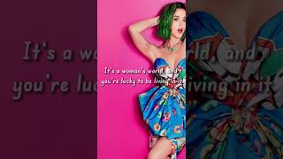 Katy Perry  Womans World Lyrics [upl. by Evante676]