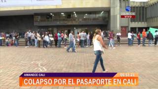 Colapso para solicitar el pasaporte en Cali [upl. by Clemmy10]