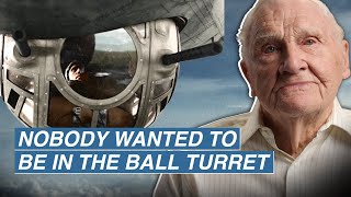 BALL TURRET Gunner on COMBAT and BAILING OUT of a B17 Bomber  Masters of the Air  Lester Schrenk [upl. by Carder890]