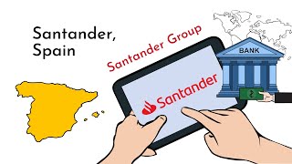 Santander Bank Banco Santander  History and Company profile overview [upl. by Ahsakal]