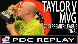 Phil Taylor v Michael van Gerwen Premier League Darts Final 2013 [upl. by Nyleahcim]