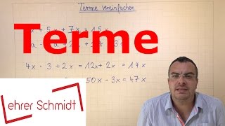 Terme berechnen  Terme und Gleichungen  Mathematik  Lehrerschmidt [upl. by Azpurua]