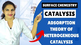 SURFACE CHEMISTRY PART 11 CATALYSIS DEFINITIONTYPES ADSORPTION THEORY OF HETEROGENIOUS CATALYSIS [upl. by Guildroy]