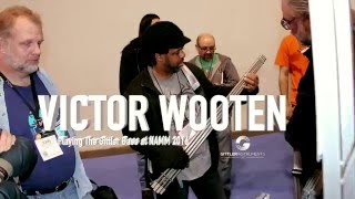 Victor Wooten Playing the Gittler Basses at NAMM 2016 [upl. by Beckerman150]