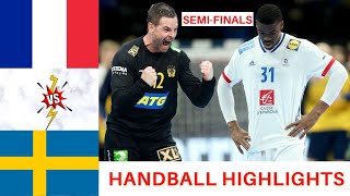 handball highlights France vs Sweden Semi Finals Mens EHF EURO 2022 [upl. by Clute]