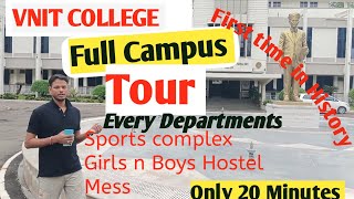 VNIT NAGPUR full campus tour Each and every department  Hostel mess sports complex of NIT NAGPUR [upl. by Ayeka368]