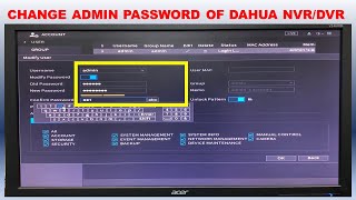 Change Dahua NVRDVR Password  How to Reset Dahua DVRNVR Admin Password  Reset Dahua NVR Password [upl. by Gottfried]