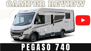 Pegaso 740  European Made Motorhome  Review 4 Berth Island Bed [upl. by Diva]