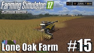 Farming Simulator 17  Lone Oak farm  Timelapse  15  Corn Harvest [upl. by Nadruoj]