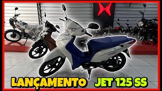 NOVA SHINERAY JET 125 SS 2023 EM DETALHES  PREÇO [upl. by Dranek671]