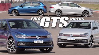 VW Polo GTS  VW Virtus GTS  Doble test  Matías Antico  TN Autos [upl. by Armanda323]