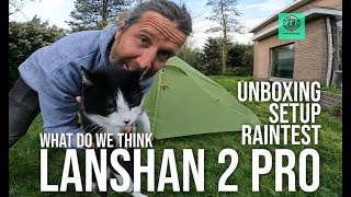 Lanshan 2 Pro  ULTRALIGHT TENT  Unboxing amp Setup [upl. by Nadnerb613]