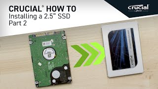 Part 2 of 4  Installing a Crucial® 25quot SSD Copy [upl. by Cerys]