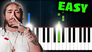 Post Malone  Congratulations ft Quavo  EASY Piano Tutorial [upl. by Nochur]