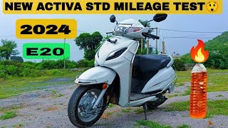 New Activa Standard Mileage Test 😱  2024 Model Activa [upl. by Nedroj]