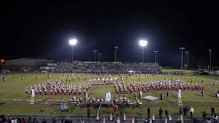 Crestview High School  The Big Red Machine  Senior Night Halftime 1132023 [upl. by Akirdnahs]