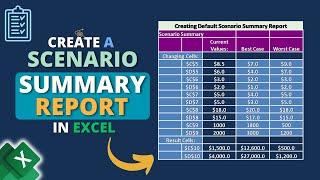 How to Create a Scenario Summary Report in Excel [upl. by Lolly]