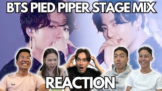 BTS PIED PIPER STAGE MIX REACTION [upl. by Kore587]