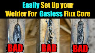 How to Set Up A Welder For Flux Core In 11 Mins  Flux Core Welding For Beginners  Gasless Welding [upl. by Essinger203]