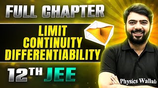 Limit Continuity Differentiability FULL CHAPTER  Class 12th Maths  Lakshya JEE [upl. by Mehalick403]