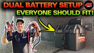 SIMPLE AFFORDABLE Dual battery setup that works EASY DIY 12V tips you’ve NEVER seen before [upl. by Aretha574]