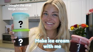 Make Ice Cream With Me Using The Ninja Creami  Trying Weird Combinations [upl. by Unhsiv]