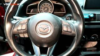 20142018 Mazda 3 Airbag and Steering Wheel Removal [upl. by Yorgen]