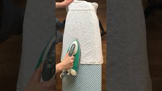 ✨ Unwrinkle your mind Ironing a white dress ASMR ✨ asmr asmrcommunity calmandrelax [upl. by Ecahc]