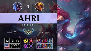 Ahri Mid vs Brand  NA Challenger Patch 1413 [upl. by Hanikas]