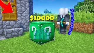 KHÁM PHÁ BÊN TRONG HỘP QUÀ 10000 CÓ NHÀ KIM CƯƠNG BÊN TRONG TRONG MCPE  Thử Thách SlenderMan [upl. by Eilyah]