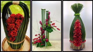 trending ikebana fresh flowers arrangement ideas [upl. by Anaujd]