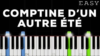 Yann Tiersen  Comptine d’un autre été Amélie  EASY Piano Tutorial [upl. by Rosenstein]