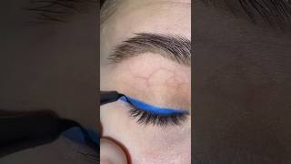 beautiful graphic eyeliner 💙 makeup tutorial shorts youtubeshorts shortvideotrendingviral yt [upl. by Shabbir81]