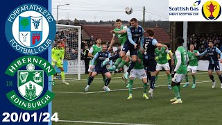 200124 Forfar Athletic v Hibernian [upl. by Tanhya]