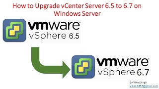 How to Upgrade vCenter Server 65 to 67 on Windows Server [upl. by Bortman]