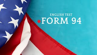 E C L t TEST FORM 94 ENGLISH EXAM FORM 94 WITH ANSWERS LISTENING AND READING SECTIONS [upl. by Liesa]