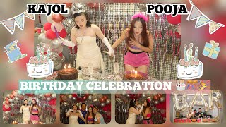 HOLLYWOOD 2000’S THEME BIRTHDAY CELEBRATION OF KAJOL amp POOJA🎂🎊🎉 [upl. by Bruno]