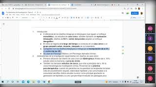 Fundamentos de Investigación UNED Sesión 6 segunda parte [upl. by Annuaerb712]