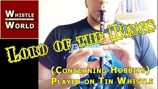 Tin Whistle  Lord Of The Rings  Concerning Hobbits Theme [upl. by Disharoon]