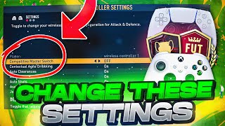 IMPORTANT UPDATED FIFA 23 Settings you NEED TO CHANGE  Dribbling Heading Passing Defending [upl. by Menis]