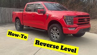 HowTo Reverse Level 20152024 F150 [upl. by Ennaillek]