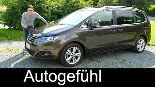 Seat Alhambra Facelift FULL REVIEW test driven 2016  Autogefühl [upl. by Sugden842]