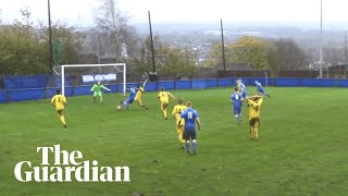 Padiham v Widnes and a remarkable final minute of nonleague football [upl. by Anallij]