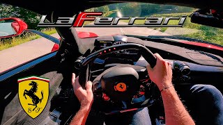 INSANE POV  Ferrari LAFERRARI V12  FAST DRIVE on MOUNTAIN ROADS [upl. by Lebam]